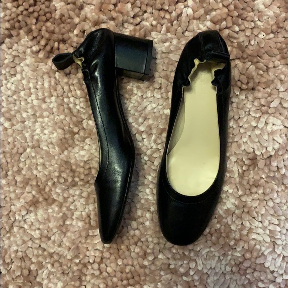 Everlane The Day Heel black leather like new!